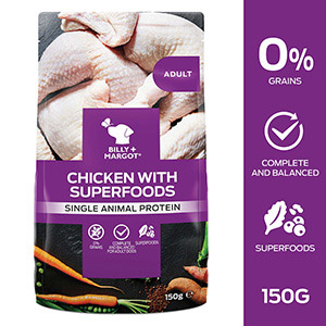 Billy Margot Wet Adult Dog Food Chicken with Superfoods Pouch