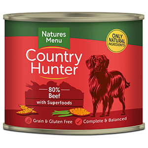 Natures Menu Country Hunter 80 Beef With Superfoods Adult Dog Food 600g Pets At Home