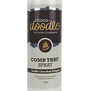 Groomers Chocolate Delight Comb Thru Spray for 250ml | Pets Home