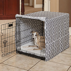 Covering a best sale dog's crate