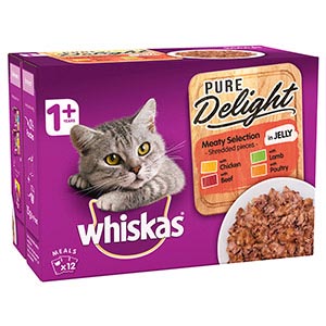 whiskas pure delight meaty