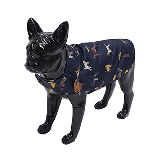 joules dog raincoat navy