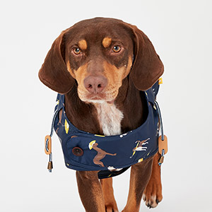 joules dog raincoat navy