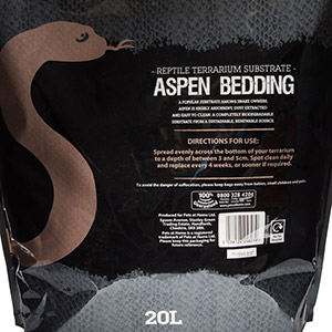 Pets at Home Reptile Substrate Aspen 20 Litre Pets At Home