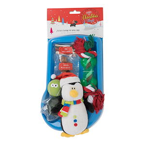 Pets At Home Christmas 6 Piece Toys And Treats Festive Dog Stocking For Small Dogs Pets At Home