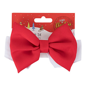 Pets at Home Christmas Cat Bow Tie Red 