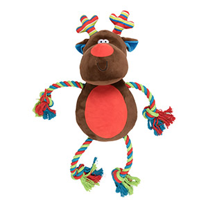 christmas reindeer soft toy