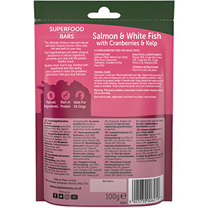 Natures Menu Country Hunter Superfood Bar Dog Treat Salmon White Fish ...