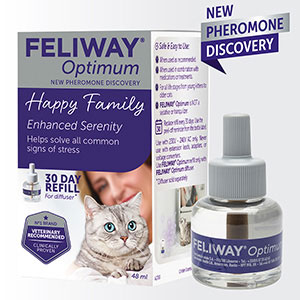 Feliway Optimum Cat and Kitten Stress Reducing and Calming Refill 48ml ...