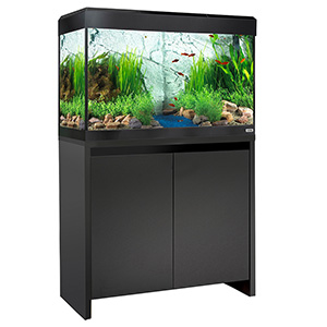Fluval Roma LED Aquarium and Cabinet Set Black 125 Litre | Pets At Home
