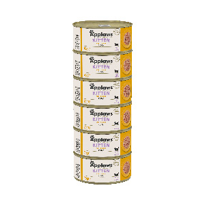 Applaws Natural Kitten Wet Cat Food Chicken in Jelly 6x70g Tins