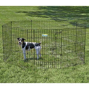 Midwest Homes for Pets Contour Exercise Pen for Pets Black | Pets At Home