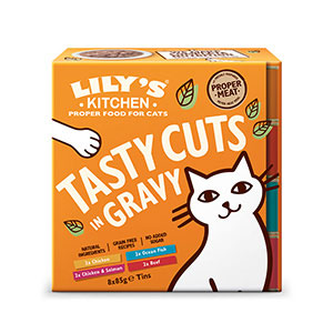 Lily s Kitchen Tasty Cuts Cats Food in Gravy Multipack 8x85g Tin