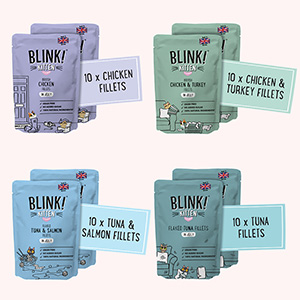 Blink Chicken and Fish Fillets in Jelly Wet Kitten Food 8 x 85g