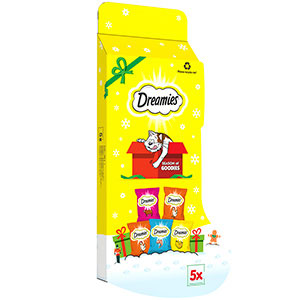 dreamies christmas cat treat gift box