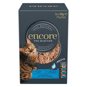 encore cat food fish selection