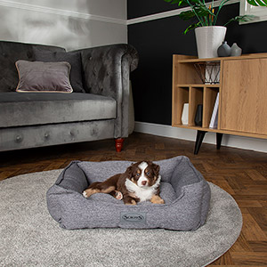 Scruffs Manhattan Box Dog Bed Dark Grey | Pets At Home