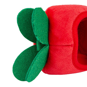 Multipet Small Strawberry House Small Animal Hideaway, 4 L X 4 W X 4 H