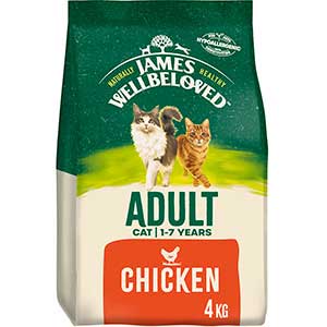 James Wellbeloved Dry Adult Cat Food Chicken and Rice 4kg | Pets At Home