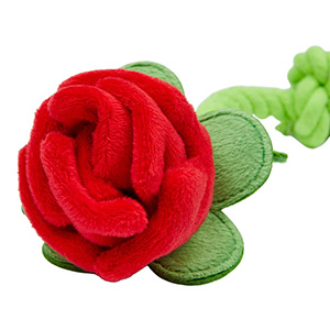 rope rose dog toy