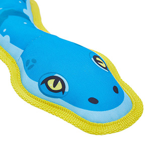 Ruff And Tuff Snake Dog Toy Blue Pets