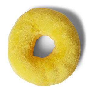 plastic donut dog toy