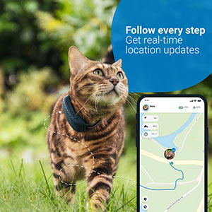 Tractive Cat 4 Tracker and Activity Monitor Dark Blue | Pets At Home