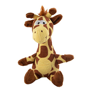 Pets At Home Plush Giraffe Squeaky Dog Toy Mini 