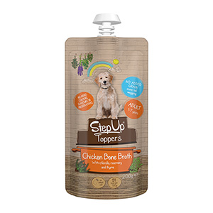 Adding chicken broth to dog clearance food