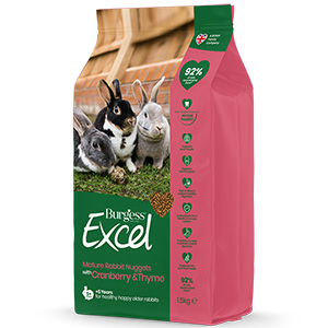 Burgess Excel Mature Rabbit Nuggets 1.5kg Pets At Home