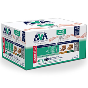 AVA Veterinary Approved Wet Mature Dog Food Chicken Lamb 6x395g