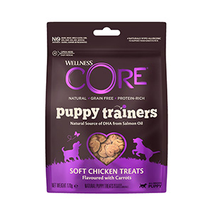 Wellness CORE Puppy Trainers Treats Chicken flavoured with Carrots