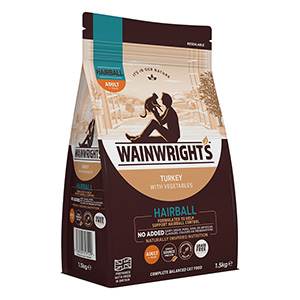 Wainwright s Grain Free Dry Adult Cat Food Hairball 1.5kg Pets