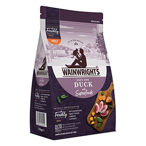 Wainwright s Free Run Duck With Superfoods Dry Adult Cat Food 1.5