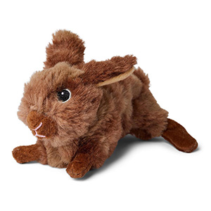 Flat Bunny Dog Toy - Stuffing Free