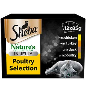 Sheba Natures Collection Wet Adult Cat Food Poultry Selection in