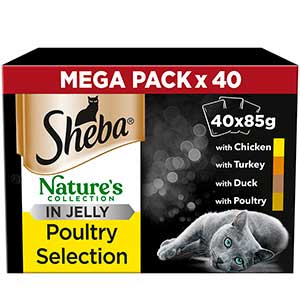 Sheba Natures Collection Wet Adult Cat Food Poultry Selection in