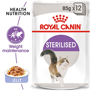 Royal Canin Feline Health Indoor Sterilised Wet Adult Cat Food in