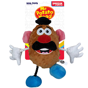 Hasbro Squeak and Crinkle Mr Potato Head Dog Toy