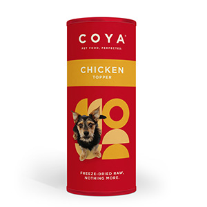 Coya Freeze Dried Raw Adult Dog Food Topper Treat Chicken 50g