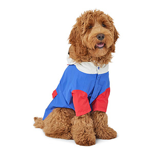 Pets at Home Color Block Dog Raincoat Blue Pets At Home