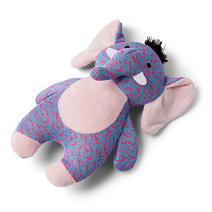 Pink elephant 2025 dog toy