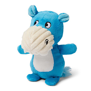 Pets at Home Squeaky Hippo Plush Dog Toy Mini | Pets At Home