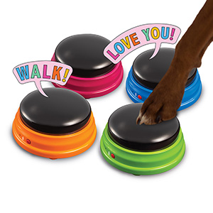 HUNGER FOR WORDS Talking Pet Starter Set Dog Toy, 4-pack 