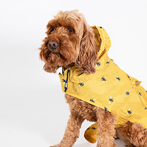 Joules Golightly Print Water Resistant Packaway Dog Jacket | Pets At Home