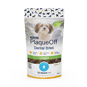 Plaqueoff ProDen Dental Bites for Cats Small Dog Veggie 60g