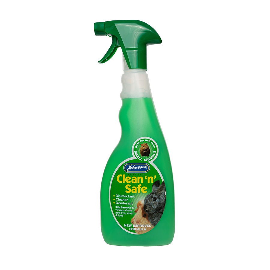 Johnson's Clean and Safe Disinfectant for Small Pet Trigger Spray 500ml Pets At Home