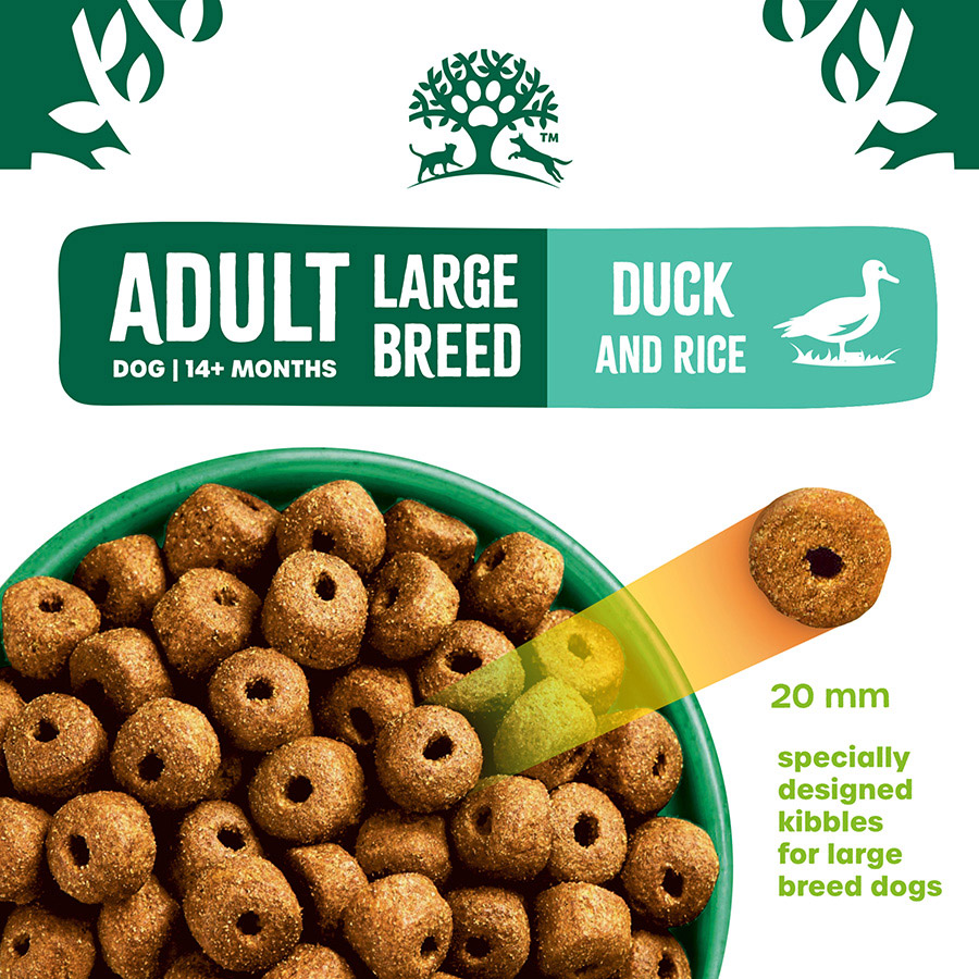 James Wellbeloved Large Breed Dry Adult Dog Food Duck And Rice 15kg
