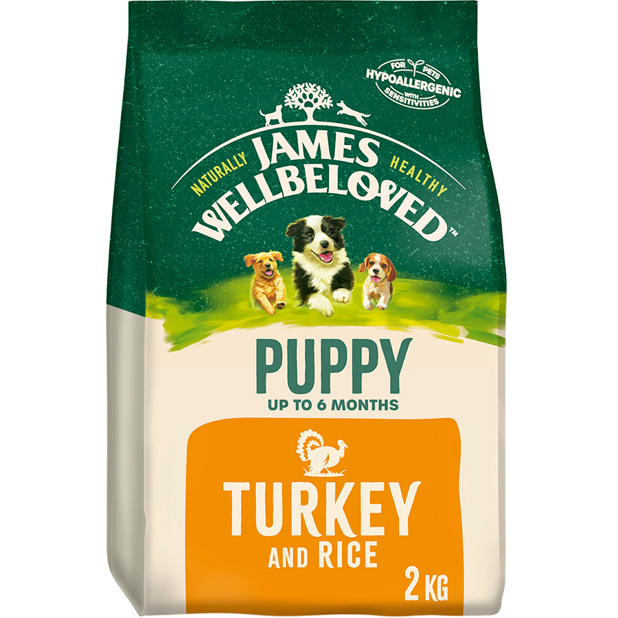 James Wellbeloved Dry Puppy Food Turkey & Rice 2kg | Pets At Home