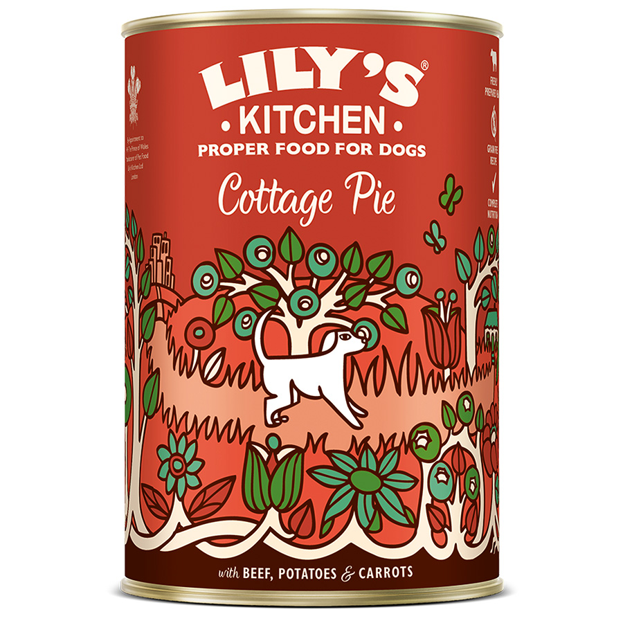 Lily's Kitchen Cottage Pie Wet Adult Dog Food 400g Tin | Pets At Home